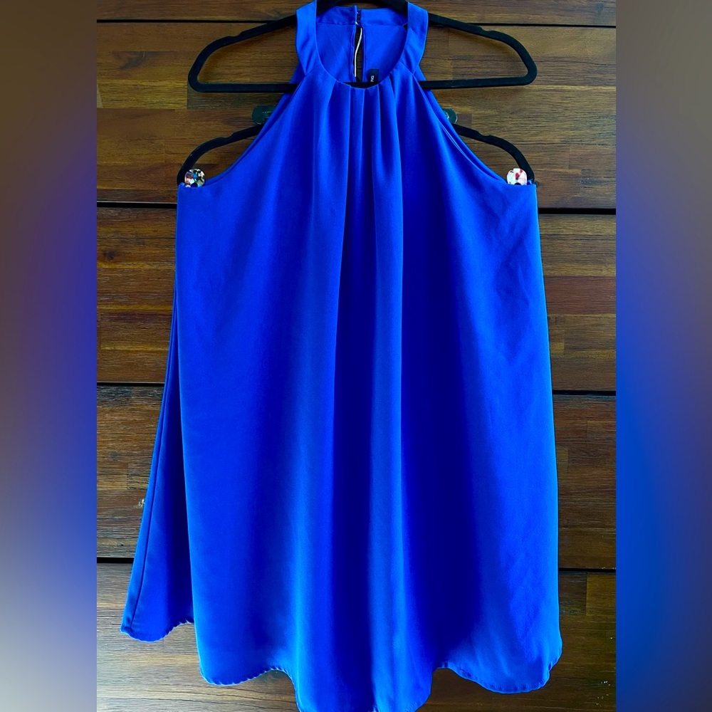 Royal Blue Midi Dress